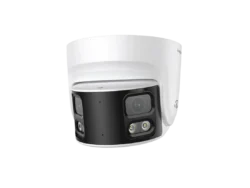 4K Wide Angle 226° FOV Panoramic NDAA Compliant Weatherproof Turret IP Security Camera with 24/7 Color, Active Deterrence, AI-Powered Smart Events, IR Lights, Built-in Mic